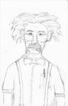 A larger caricature of 'the physicist'